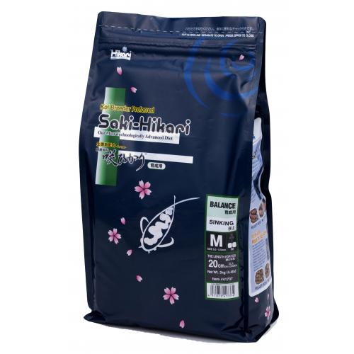 Saki Hikari Balance Sinking M Koi Voer 3Kg - Medium Korrels voor Gezondheid & Helder Water