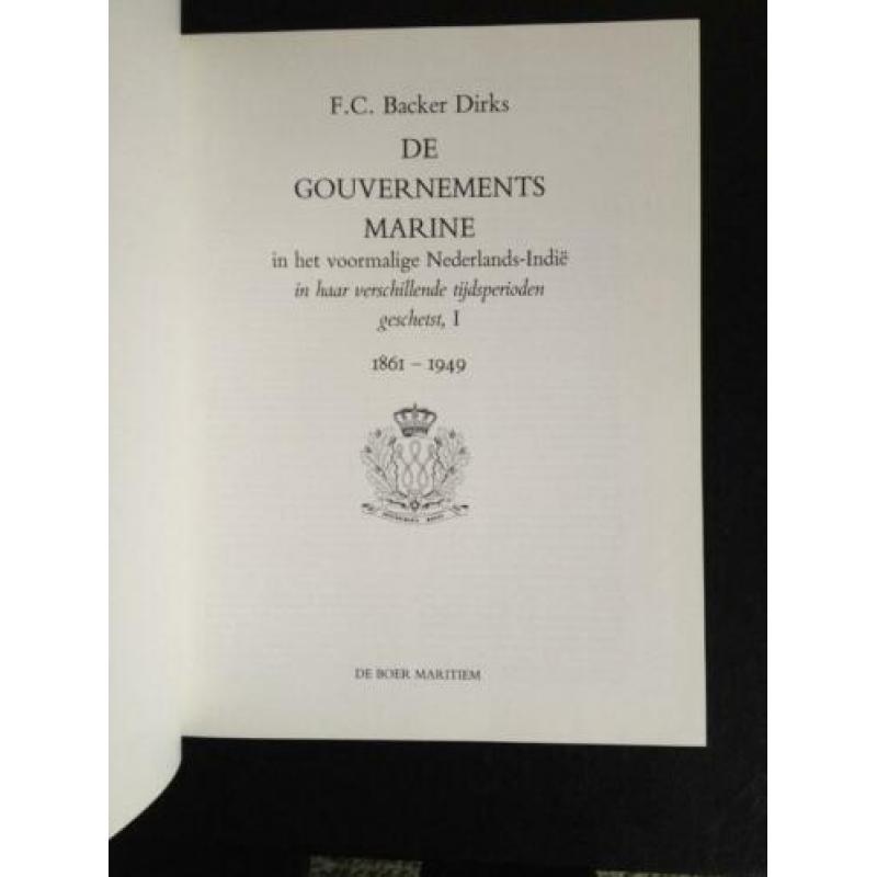 De Gouvernements Marine - F.C. Backer Dirks - 1985