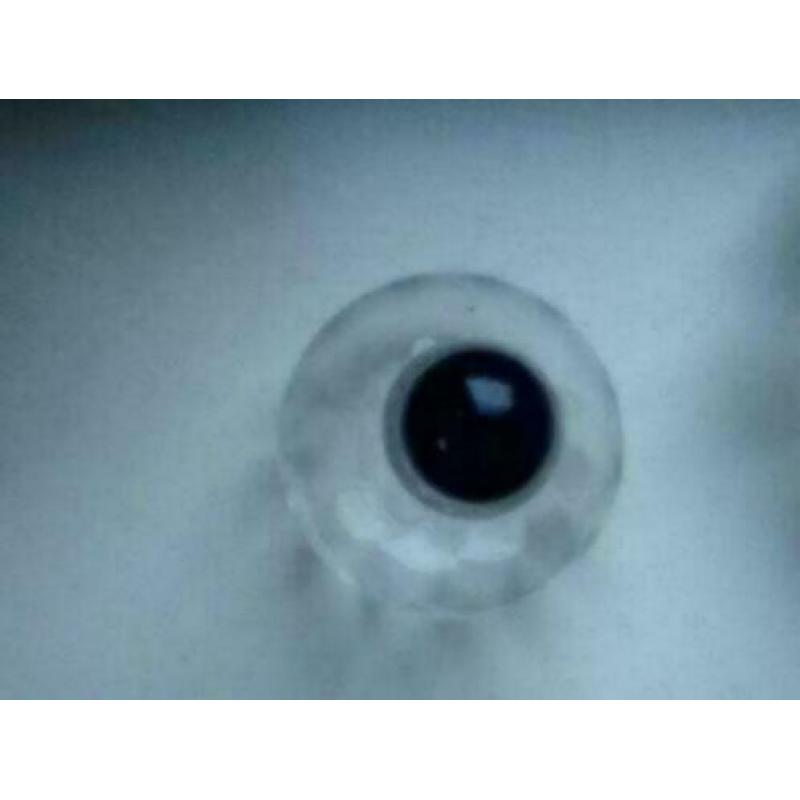 Klein sierflesje met blauwe glazen stop