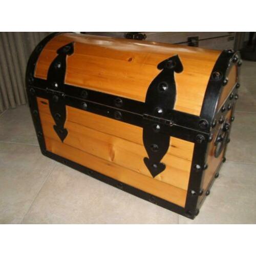 houten kist, schatkist, piratenkist