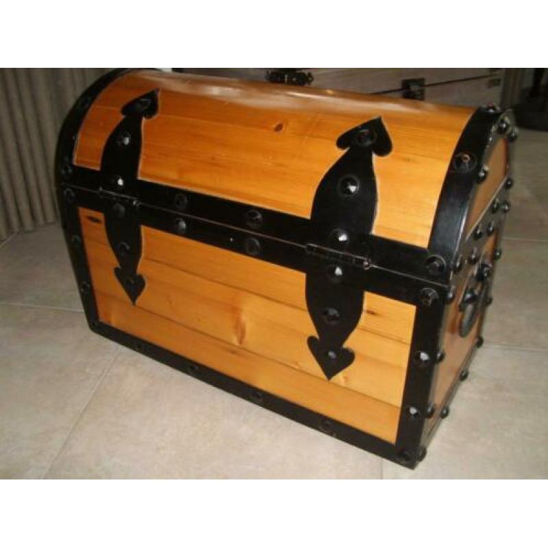 houten kist, schatkist, piratenkist