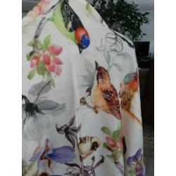 Nieuw!MOOIE grote omslagdoek/Vogels/100%CASHMERE/70x200cm