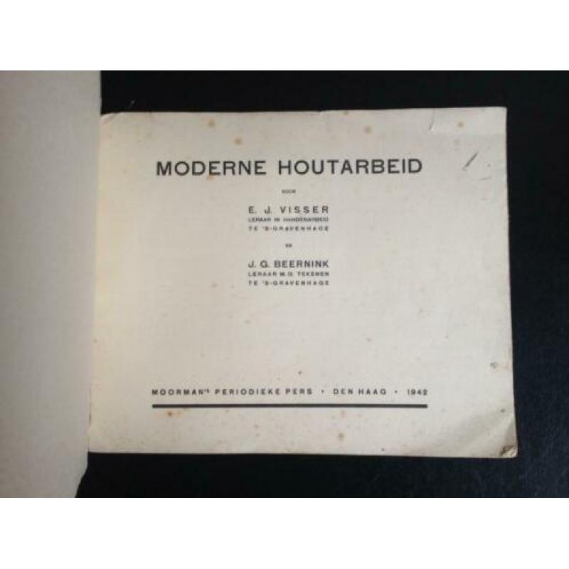 E.J. Visser - Moderne Houtarbeid - 1942 - Zeldzaam