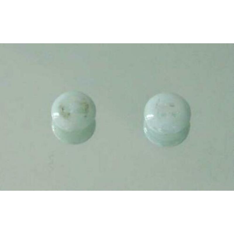 Vintage China Buttons glasknopen nr E640 wit