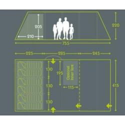 Opblaasbare tent Kampa 6 personen