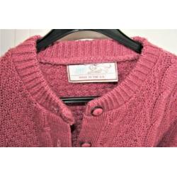 Oud roze vest