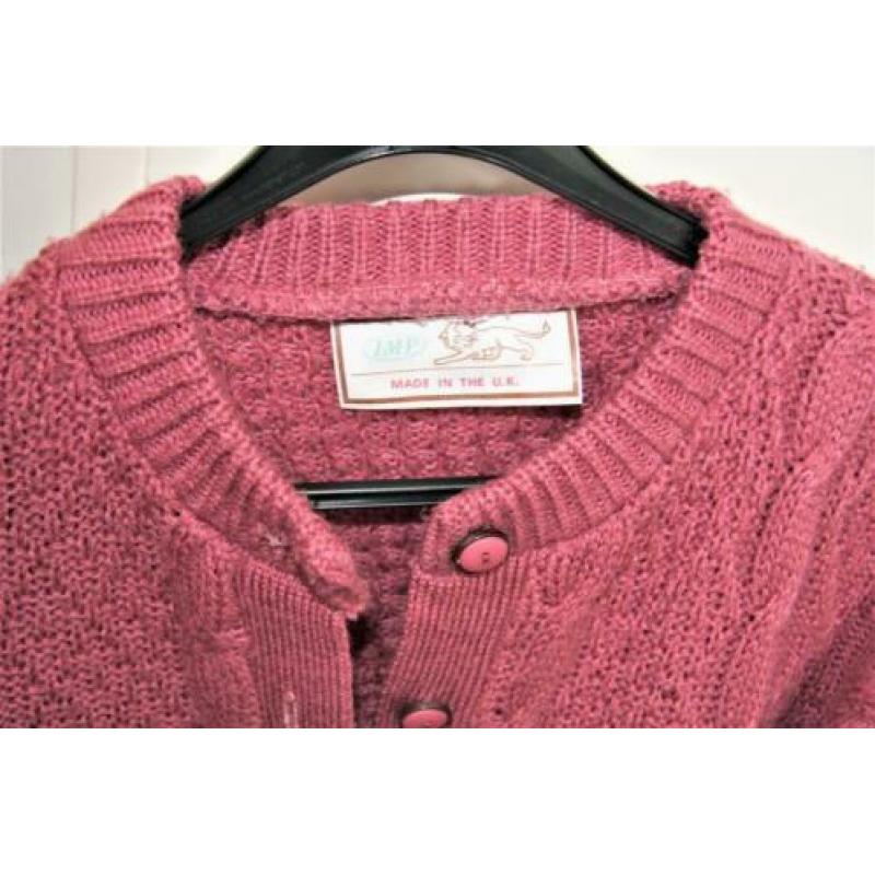 Oud roze vest