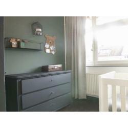 Brocante kast grijs