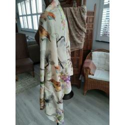 Nieuw!MOOIE grote omslagdoek/Vogels/100%CASHMERE/70x200cm