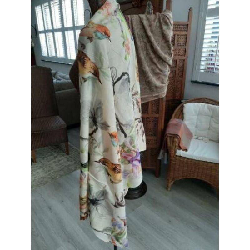 Nieuw!MOOIE grote omslagdoek/Vogels/100%CASHMERE/70x200cm