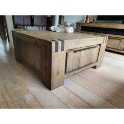 Stoere industriele salontafel