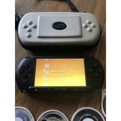 Sony PSP street met oplader en games