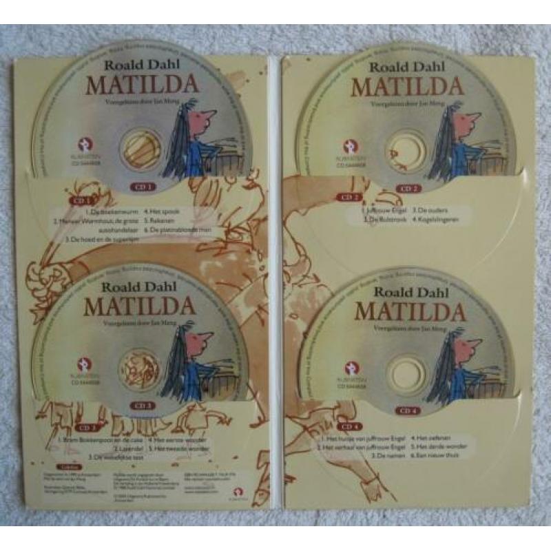 Matilda & Sjakie Chocoladefabriek (1x4,1x 3CD) Roald Dahl