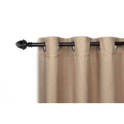 Verduisterende gordijnen 600 X H 260 Taupe + Ringen