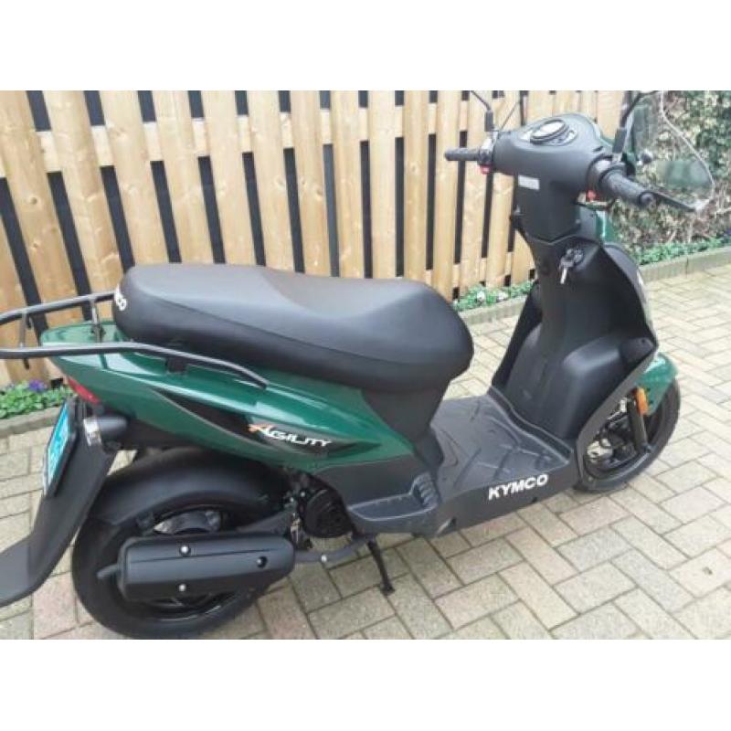 KYMCO AGILITY 12" Fat FR en windscherm, juni 2019, 333km
