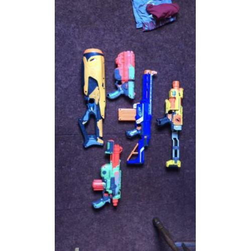 Nerf geweren 5 stuks