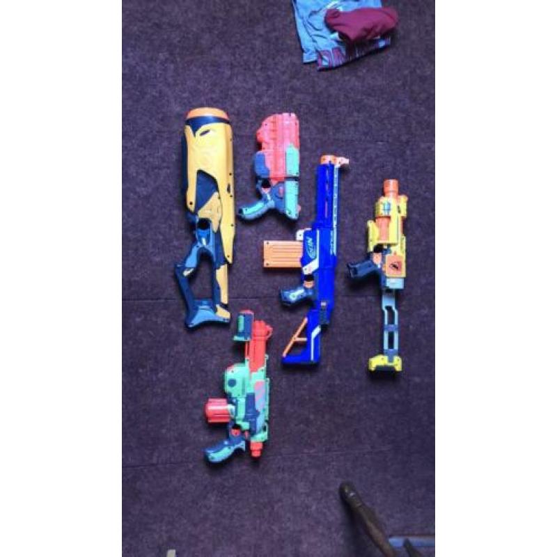 Nerf geweren 5 stuks