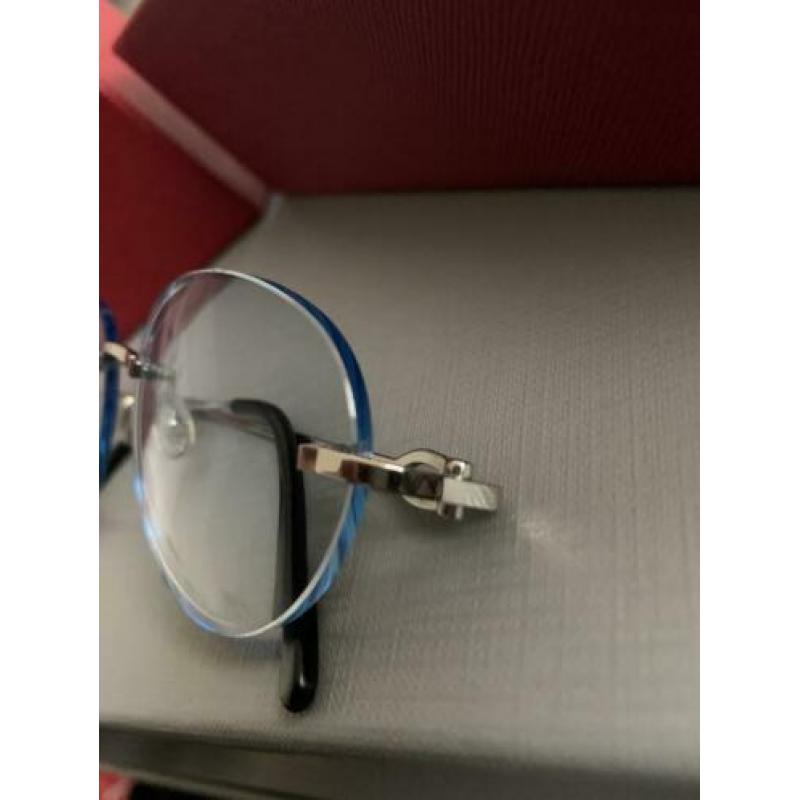 Originele Cartier C decor bril met bon en doos plus koker