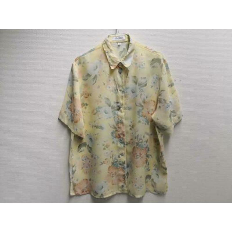 Vintage blouse met bloemenprint (M)