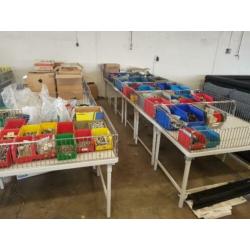 6 pallets vol met technische groothandel bouwartikelen