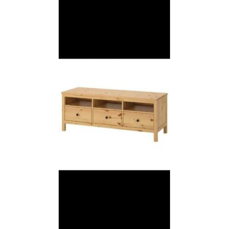 TV Meubel Hemnes Ikea - 3 lades incl. bovendeel