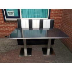 Amerikaanse diner bank stoelen fifties sixties Bel Air tafel