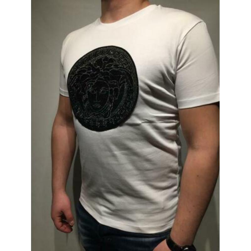 Versace T-shirt wit en zwart leverbaar OP=OP