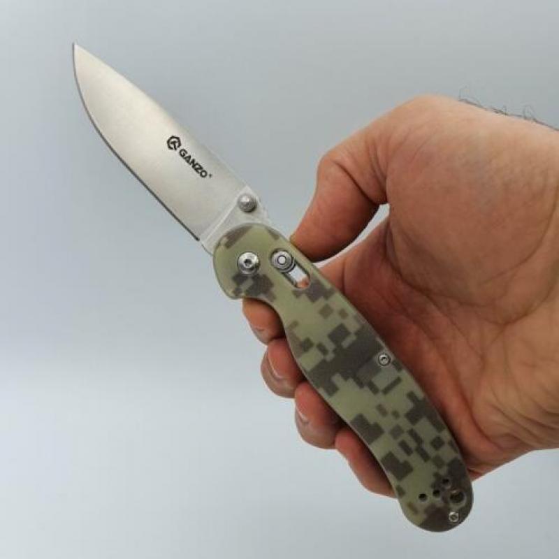 Ganzo Knives zakmes / Camouflage G10 Axis Lock