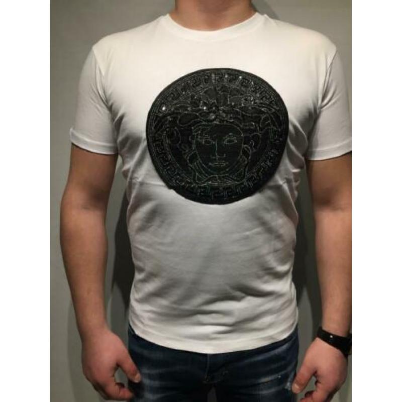 Versace T-shirt wit en zwart leverbaar OP=OP