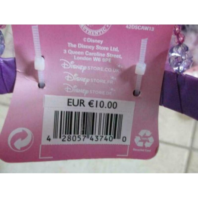 RAPUNZEL TIARA+VERKLEEDSCHOENTJES uit ENGELAND maat 29-31 NI