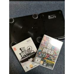 Nintendo Wii DJ Hero 1 en 2 inclusief draaitafel