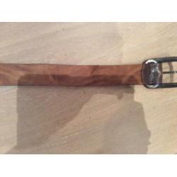 Nieuwe Mc. Gregor bruine leren riem 85 cm