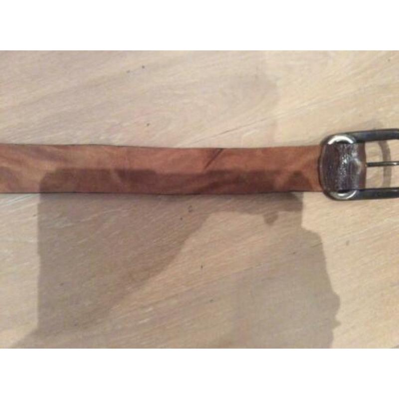 Nieuwe Mc. Gregor bruine leren riem 85 cm