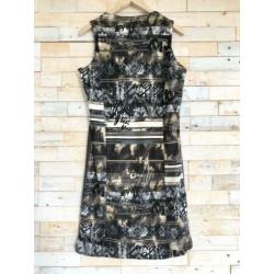 Moglie jurk 2 stoffen lederlook, maat M - NP 59,95 - wyp