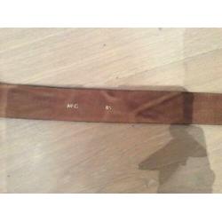 Nieuwe Mc. Gregor bruine leren riem 85 cm