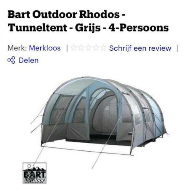 Bart Outdoor tunneltent 4 persoons