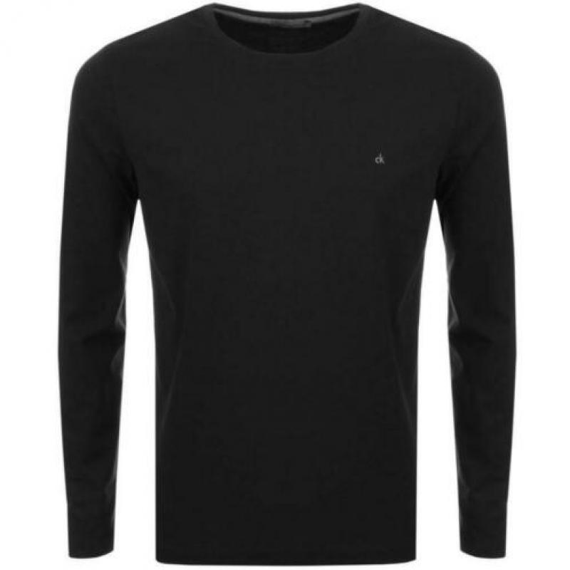Calvin Klein Jeans zwart T-shirt met lange mouwen maat M