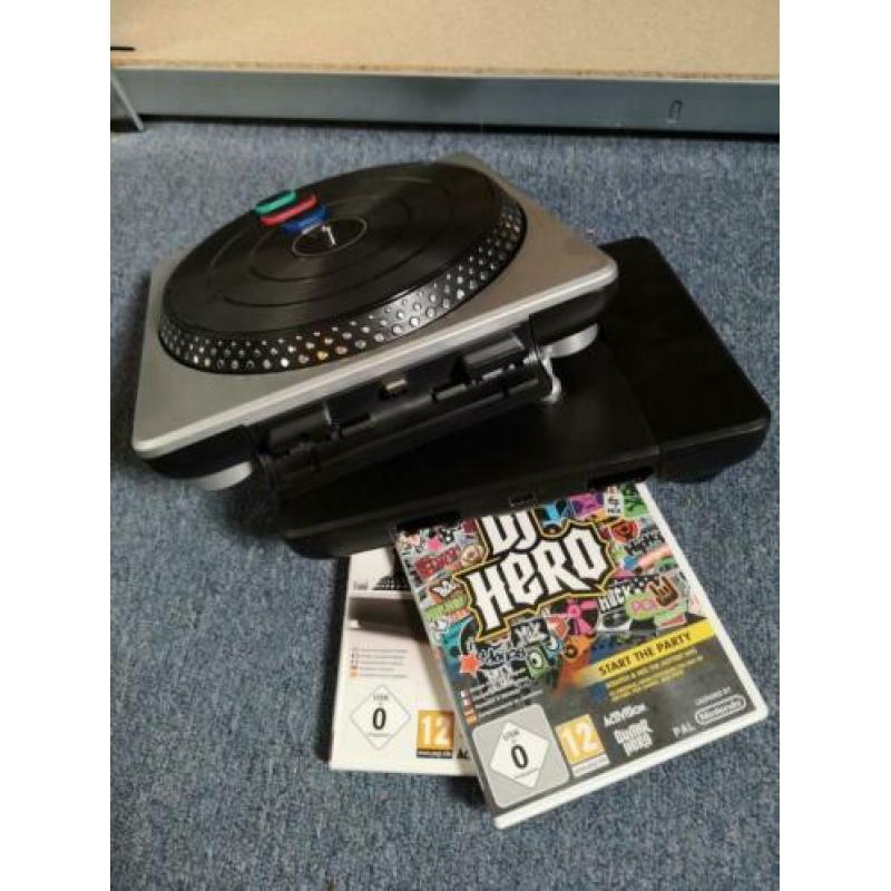 Nintendo Wii DJ Hero 1 en 2 inclusief draaitafel