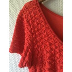 MOOI! Hele Leuke Rode Tricot Jurk Maat S [MP134] Erg mooi