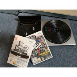 Nintendo Wii DJ Hero 1 en 2 inclusief draaitafel