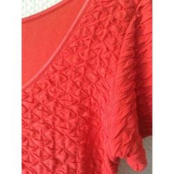 MOOI! Hele Leuke Rode Tricot Jurk Maat S [MP134] Erg mooi