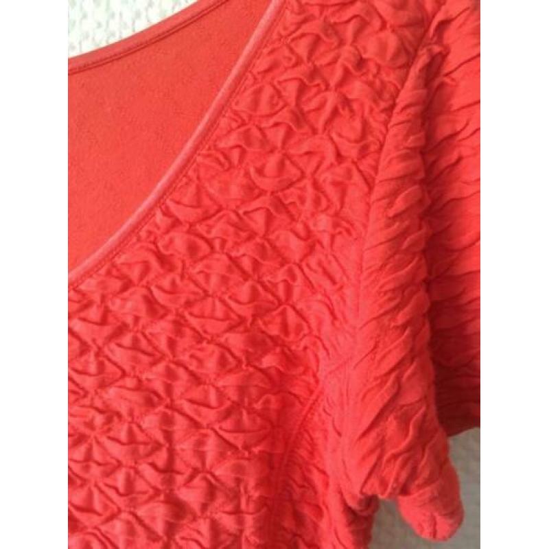 MOOI! Hele Leuke Rode Tricot Jurk Maat S [MP134] Erg mooi