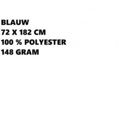 Polyester sjaal - 82x182 cm - blauw