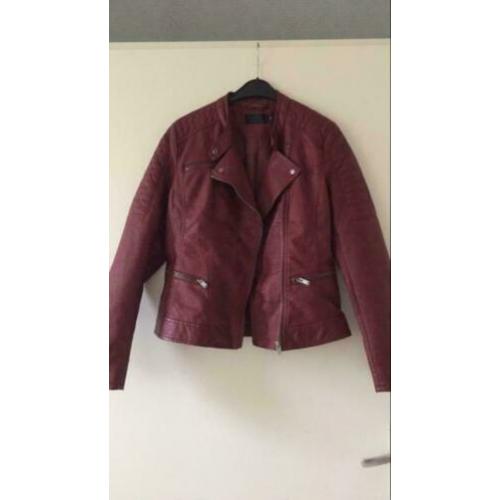 Leatherlook Jasje maat 38 van Only