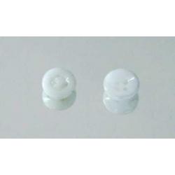 Vintage China Buttons glasknopen nr E640 wit