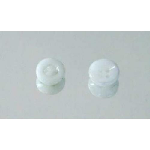 Vintage China Buttons glasknopen nr E640 wit