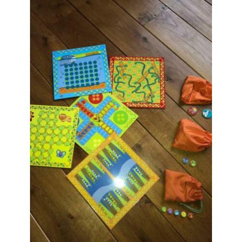 Bordspellen Ludo ( 11 bordspeeltjes in 1, met instructies)