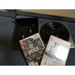 Nintendo Wii DJ Hero 1 en 2 inclusief draaitafel