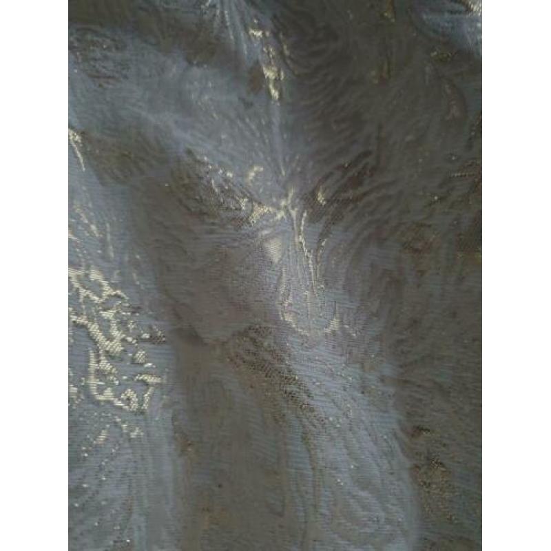 Nieuw Crème jurkje met gouden print