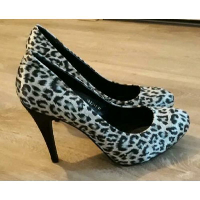 Nieuwe pumps, panter, leopard. 41